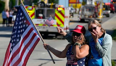 Firefighter killed at Trump rally honored with bagpipes, gun salute and a bugle sounding taps