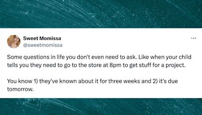34 Tweets From Parents That Reveal The Truth About School Projects