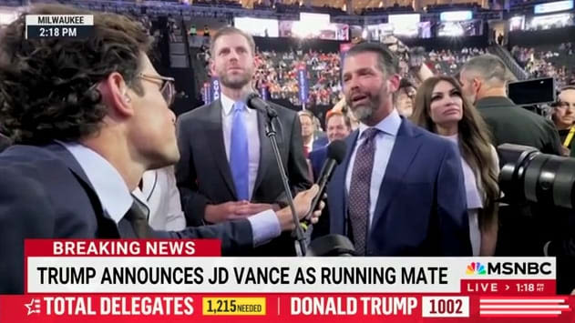 Donald Trump Jr. Beefs With NBC Reporter at RNC: ‘Get Out of Here!’