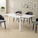 MUNA家居  漢斯5.3尺岩板伸縮餐桌(946白)(不含椅)   160X80X75cm