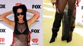 Katy Perry Shows Off Slouchy Black Boots at iHeartRadio Music Awards 2024