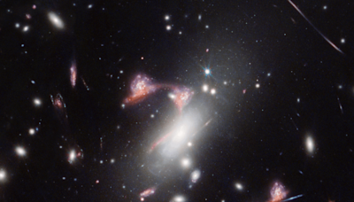 Webb spots cosmic question mark in a galaxy cluster