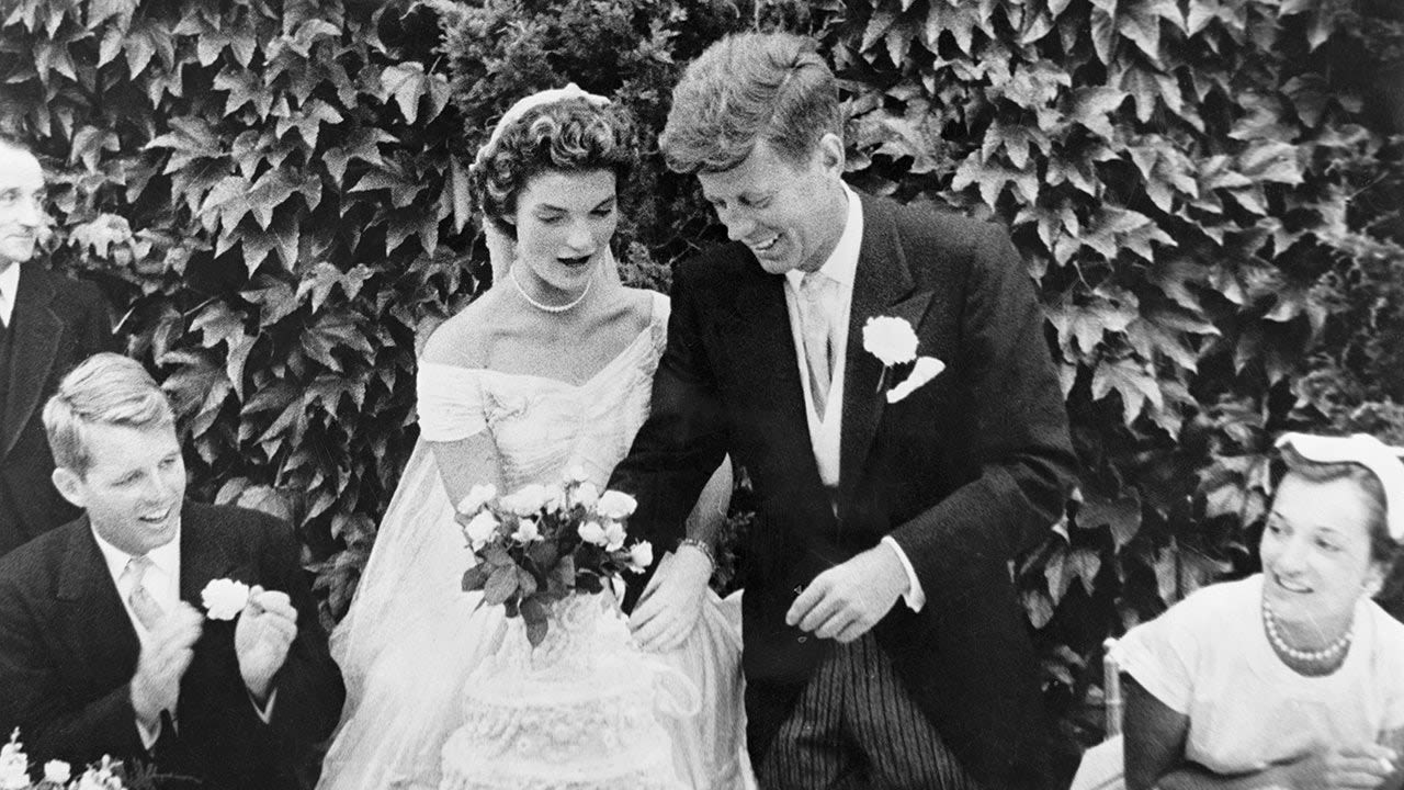 On this day in history, September 12, 1953, John F. Kennedy weds Jacqueline Bouvier in Newport, Rhode Island