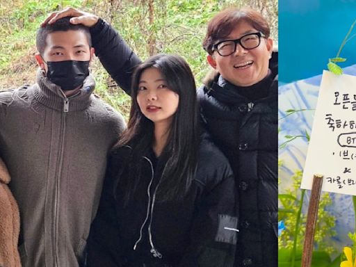 RM's parents thank BTS fans for supporting younger sister's new cafe; ARMY reveals heartwarming interaction