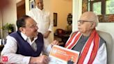 BJP chief JP Nadda visits LK Advani, Murli Manohar Joshi; renews their membership - The Economic Times