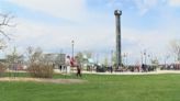 Bay Beach Amusement Park full of crowds of people as it reopens for the season