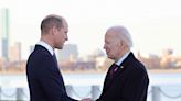 Biden meets with Prince William at JFK Library in Boston