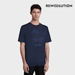 Rewoolution 男款REFLECTIONS 140g短袖印花T恤[海軍藍] 戶外登山 羊毛衣 上衣 運動服飾 RECB1MC513