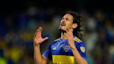 Edinson Cavani sigue en deuda de goles y Boca padece la sequía del uruguayo