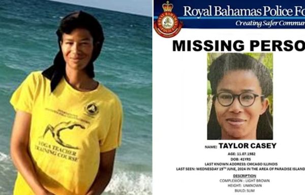 Taylor Casey: Officer suspended amid search for missing Chicago woman in Bahamas