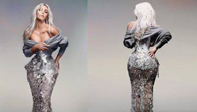 Met Gala 2024: Kim Kardashian Stuns in a Magnificent Metallic Maison Margiela Corset and Cardigan - News18