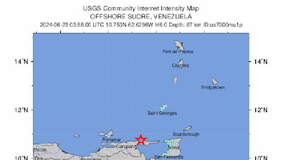 南美委內瑞拉發生規模6.0地震 多國感受明顯搖晃