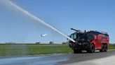 Riding along in one of Pearson airport's new fire trucks