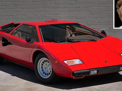 A Lamborghini Countach Once Owned By Rod Stewart Is up for Auction