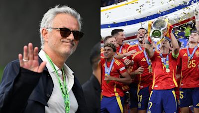 Jose Mourinho hilariously congratulates himself for Spain's Euro 2024 triumph as he tells England 'best team won' - but also reveals major Real Madrid regret | Goal.com Singapore