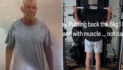 Phillip Schofield shares workout video from ‘leg day’ at home gym