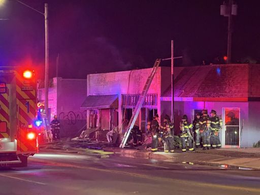Crews battle vacant building fire in south Wichita