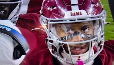 Ryan Williams Comes up With Viral Two-Word Message On Eye Black During Alabama vs Georgia Game