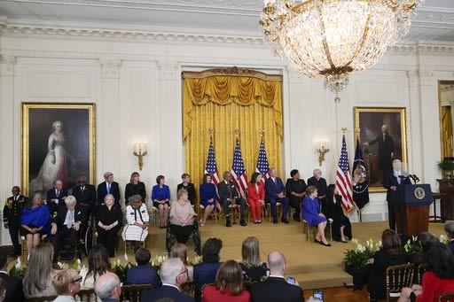 Biden awards the Medal of Freedom to Nancy Pelosi, Medgar Evers, Michelle Yeoh and 15 others