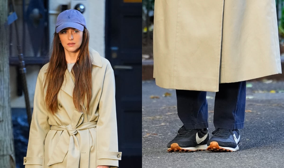 Dakota Johnson Gets Sporty in Nike Sneakers on ‘Materialists’ Set