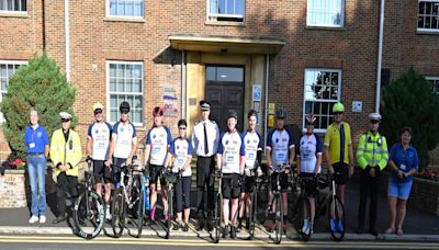 Police cycle 185 miles in memory of fallen officers