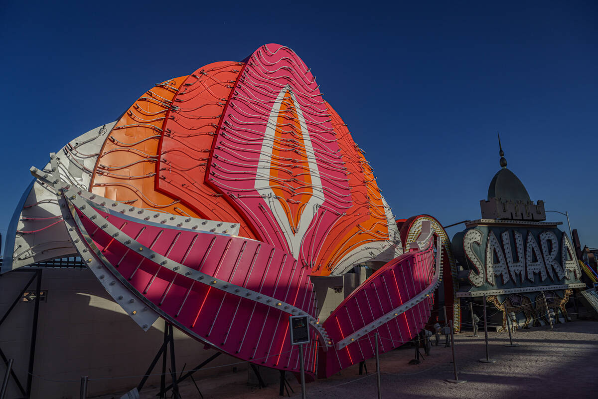 Neon Museum unveils new Flamingo signs installation