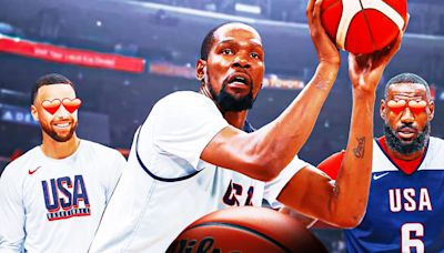 Is Kevin Durant playing for Team USA in Olympics vs. Serbia?