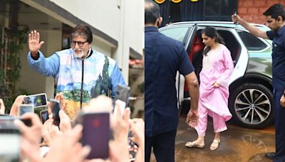 Spotted in the city: ’Kalki 2898 AD’ star Amitabh Bachchan meets fans at Jalsa, Isha Ambani at Krishna Kali Temple