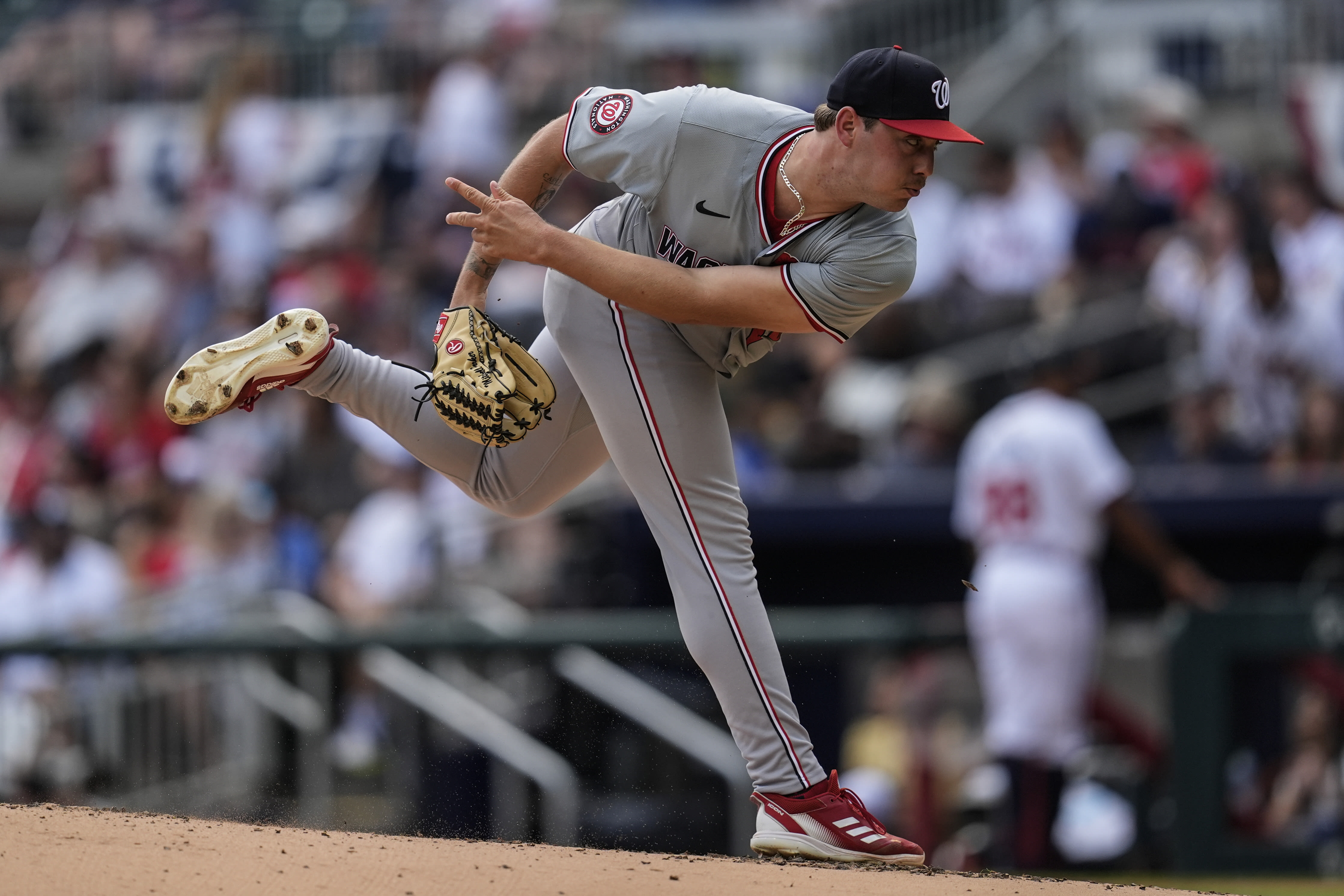 Rookie lefty Parker logs another strong start as the Nationals beat Morton and the Braves 8-4