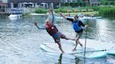 Ed Davey falls off paddleboard again as Lib Dems continue campaign trail