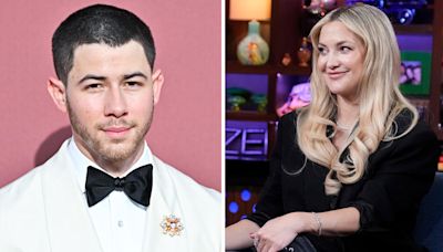 Kate Hudson likens Nick Jonas to "an old man in a young man’s body" while reflecting on their rumored romance on 'WWHL'