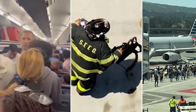 Una laptop que se prendió fuego provocó la evacuación caótica de un vuelo en San Francisco