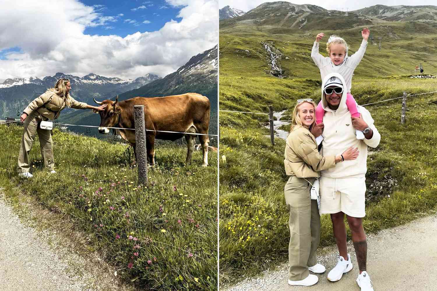 Patrick and Brittany Mahomes Share Adorable Photos with Kids and a Furry Friend on Stunning Swiss Vacation