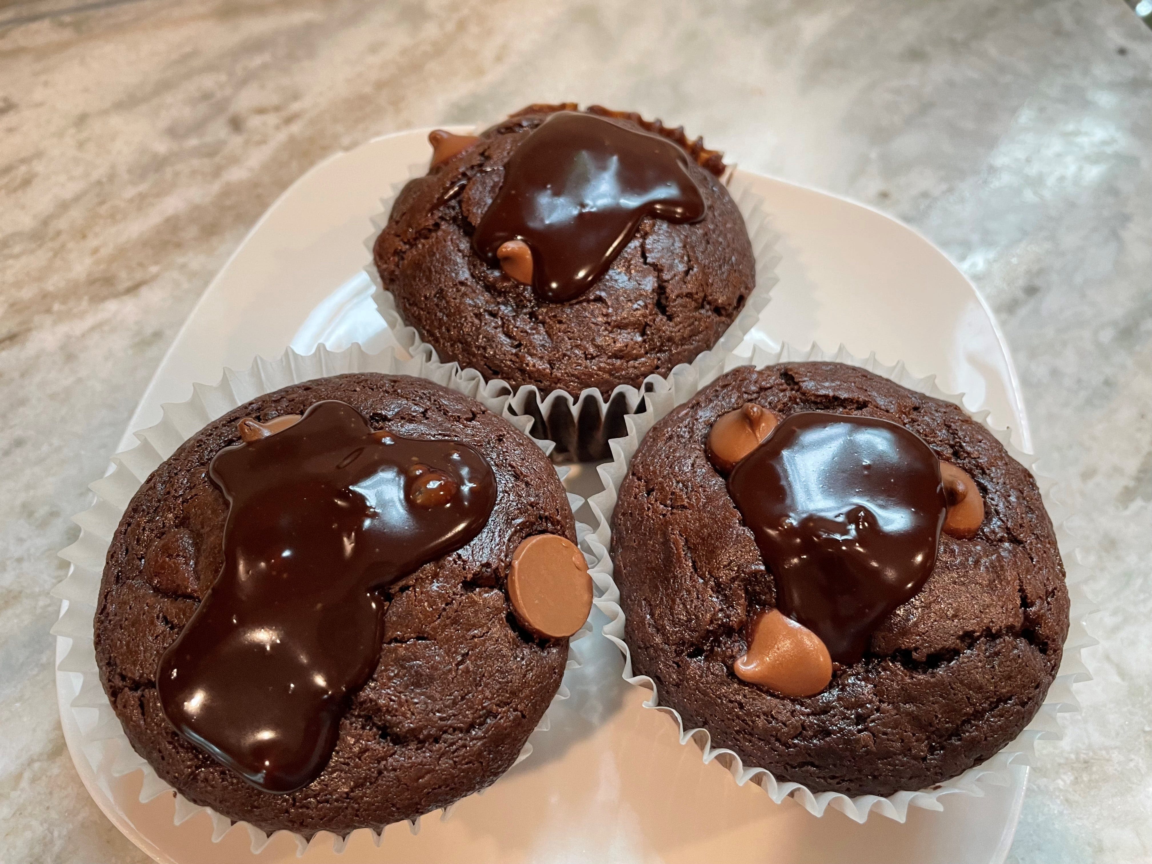 We tried to recreate the viral Olympic chocolate muffin, and it's perfection