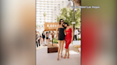 Famed sisters Kendall and Kylie Jenner cross picket line at Virgin Hotels Las Vegas