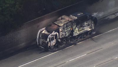 Lanes reopen after garbage truck fire on I-680 in Concord