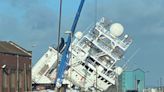 Leith port accident: Dozens injured as huge ship topples over in dry dock during strong winds