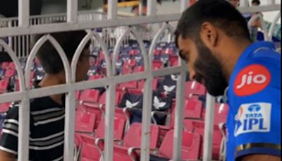 MI Pacer Jasprit Bumrah Wins Hearts With His Adorable Gesture For A Young Fan. Watch | Cricket News