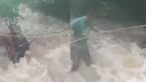 Navi Mumbai Rains: 70 Tourists Stranded At Waterfall In Belapur, Rescued By NMMC Fire Department (VIDEO)