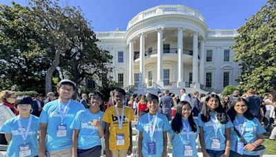 Spelling Bee finalists, mostly of Indian descent, visit White House