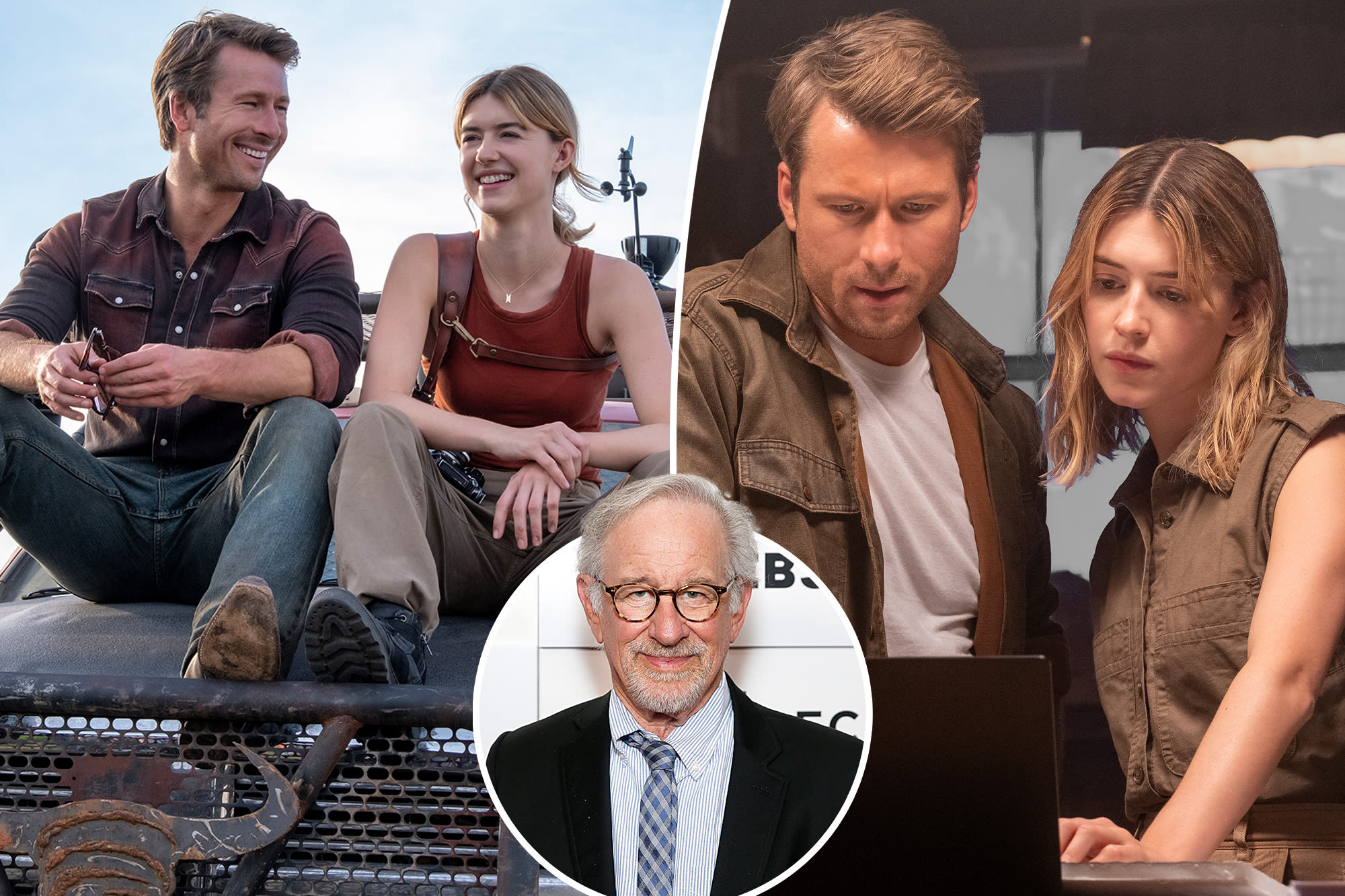 Blame Steven Spielberg for cutting Glen Powell and Daisy Edgar-Jones’ kiss in ‘Twisters’