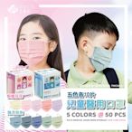 【艾爾絲】PANTONE 兒童醫療口罩 50入/盒(五色各10片)