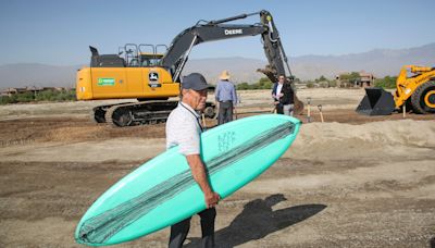 Palm Desert wave park DSRT Surf under construction. Read about the plans and opening date