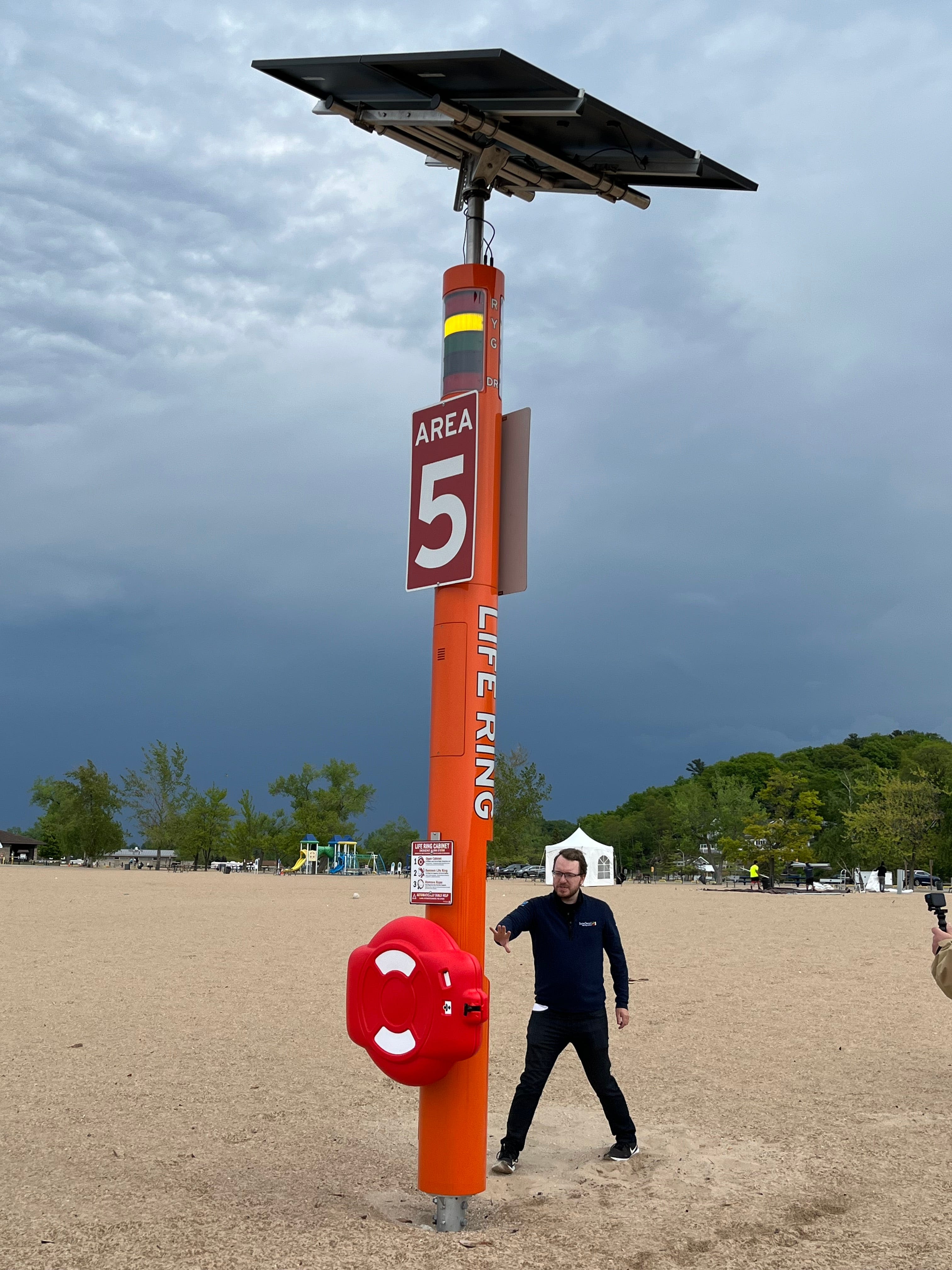 Smart towers latest in effort to make Lake Michigan a safer place to swim
