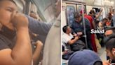 Pasajeros del Metro de CDMX son captados drogándose mientras viajaban en el vagón