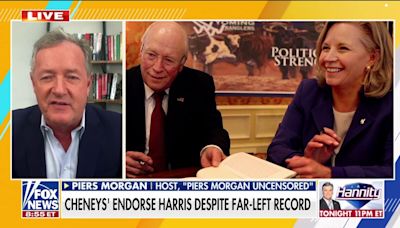 Piers Morgan sounds off on liberals welcoming Dick Cheney's endorsement of Harris: 'Completely preposterous'