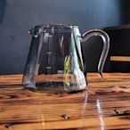 【多塔咖啡】MILA  全玻璃 錐型玻璃壺 600ML 透黑色 咖啡下壺 可微波 咖啡玻璃壺