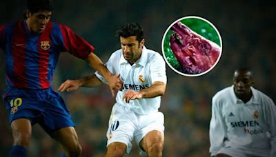 Luis Figo y una desopilante publicidad recordando el clásico entre Real Madrid y Barcelona del cochinillo