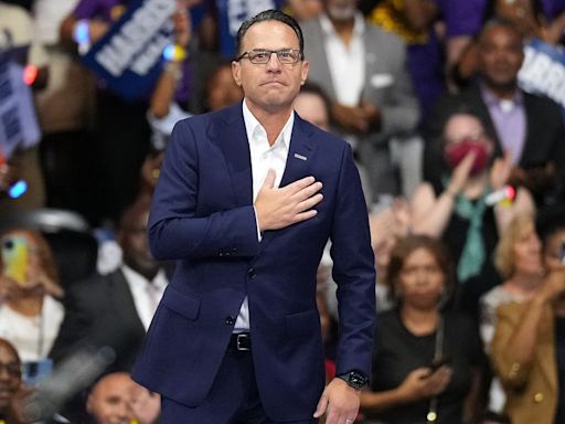 Philly Crowd Goes Wild As Gov. Shapiro Cheers On 'Madam President' Harris