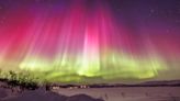 Man drives over 600 miles to capture "magical" rare red northern lights